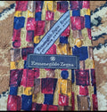 Vintage Ermenegildo Zegna classic 100% all silk Retro luxury geometric neck tie