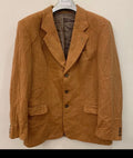 Vintage pure wool tweed orange classic hunting jacket blazer 44R 44L