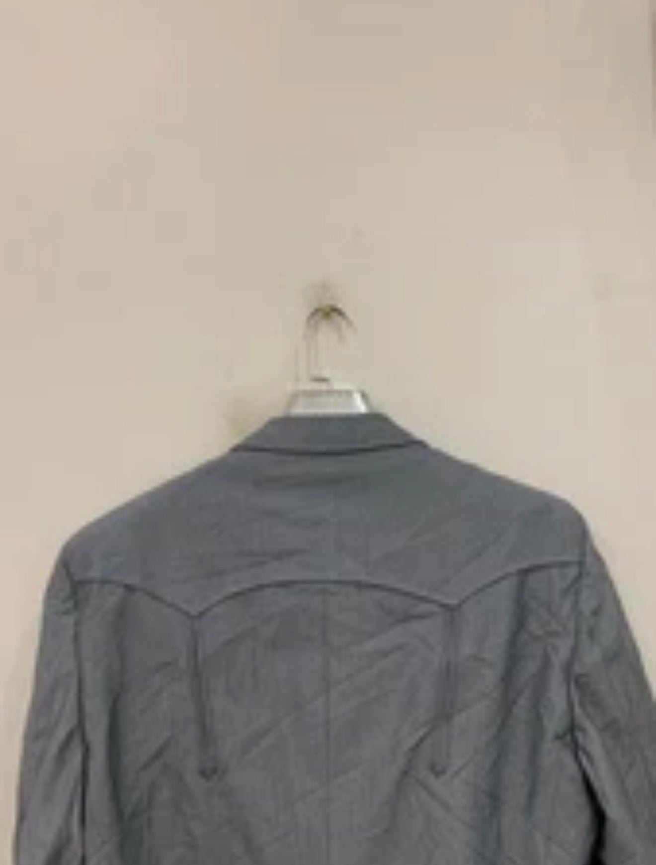 Vintage classic western cowboy silver gray hunting jacket blazer 44L