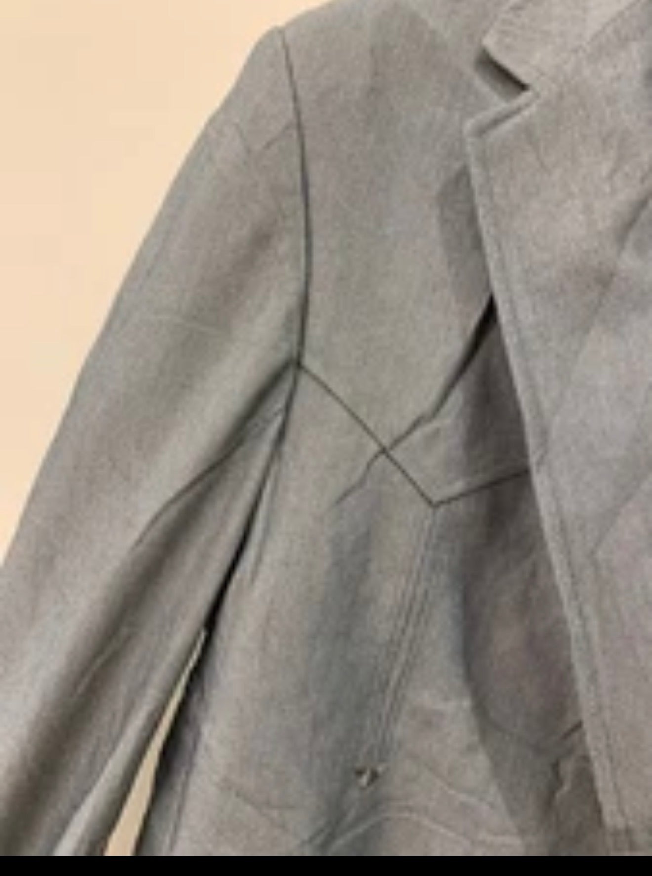 Vintage classic western cowboy silver gray hunting jacket blazer 44L