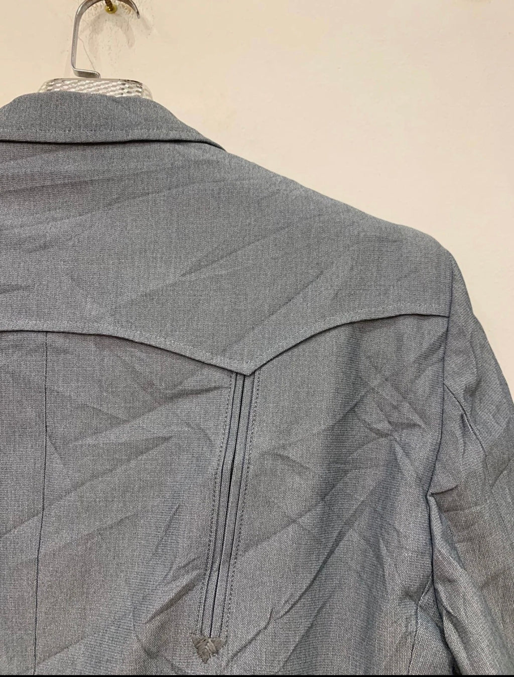 Vintage classic western cowboy silver gray hunting jacket blazer 44L