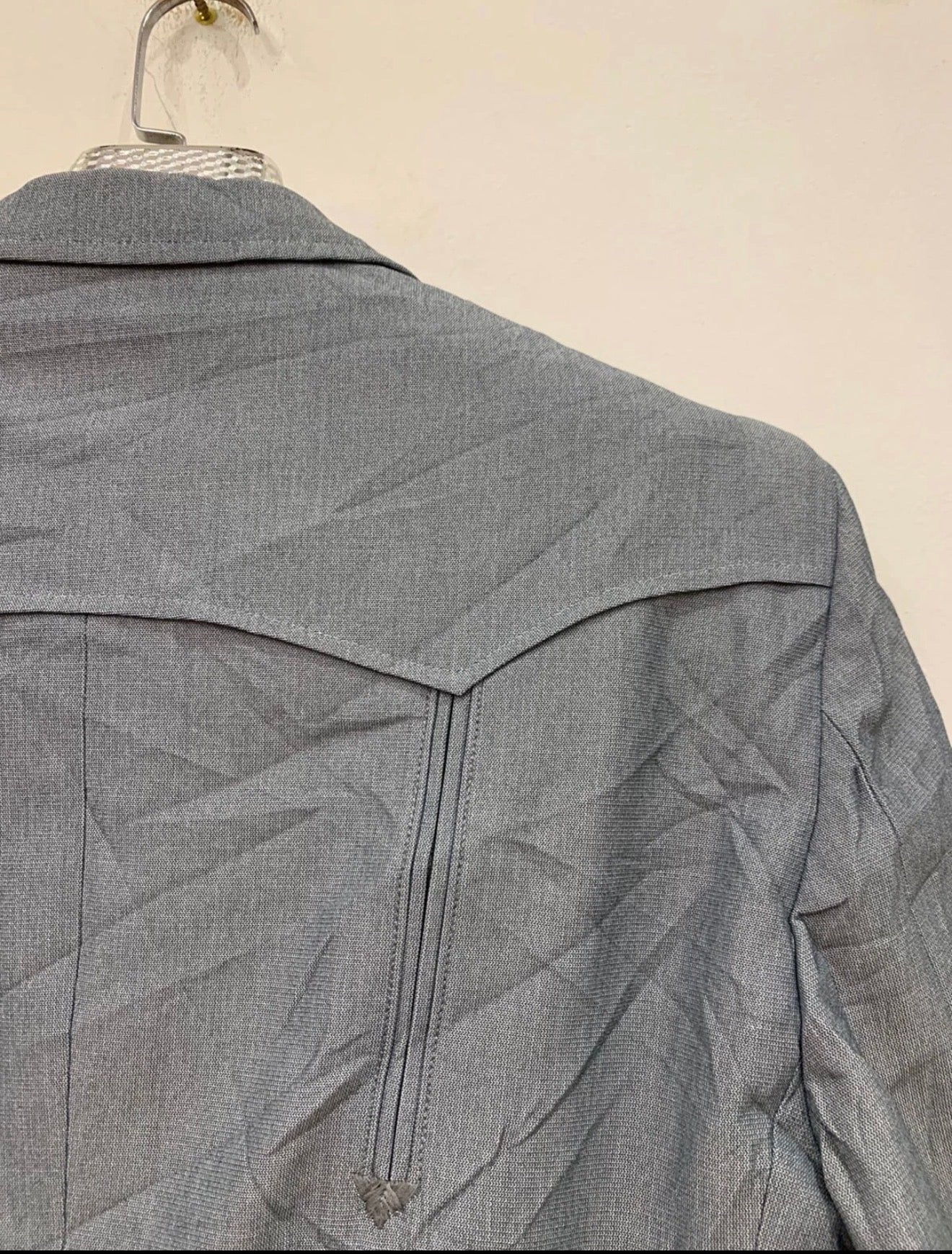Vintage classic western cowboy silver gray hunting jacket blazer 44L