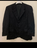 Vintage 100% pure cashmere classic black suit jacket blazer 46R 44R
