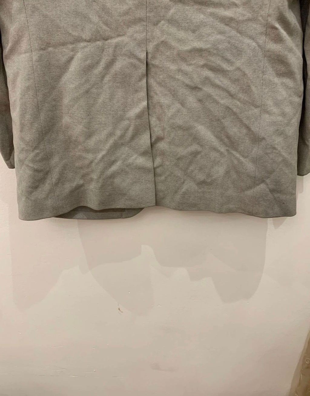 Vintage pure wool classic silver gray 2 button suit jacket blazer 40R