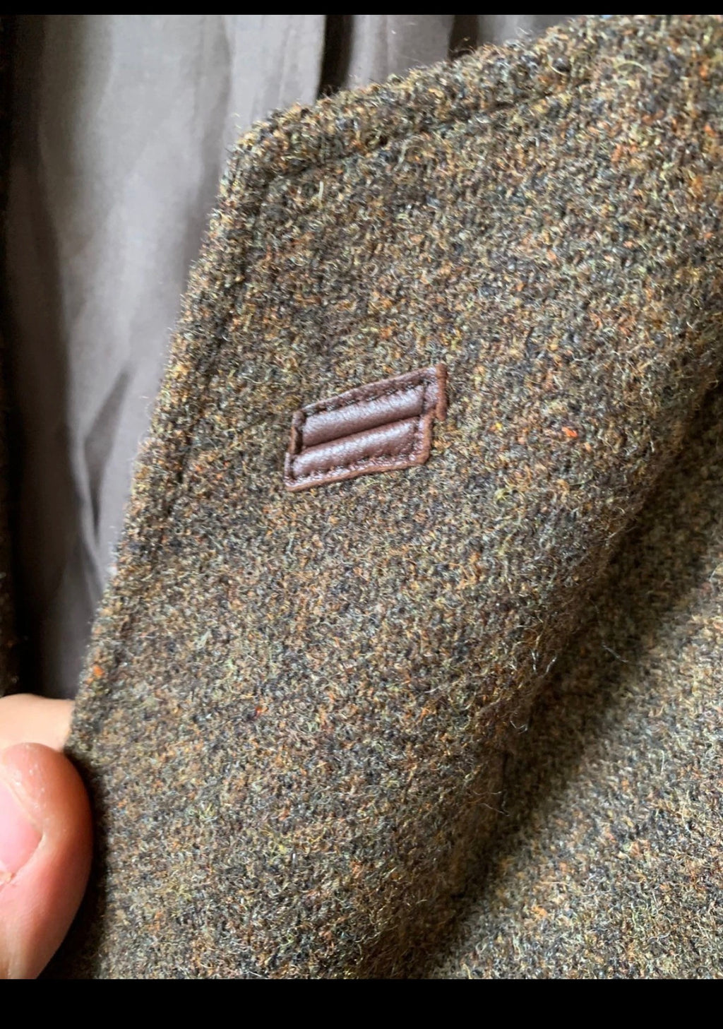 Vintage pure wool handwoven Tweed classic brown hunting jacket blazer 42R