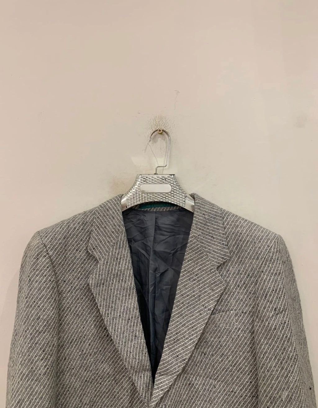 Vintage Canda wool viscose classic gray hunting jacket blazer 40R 40L