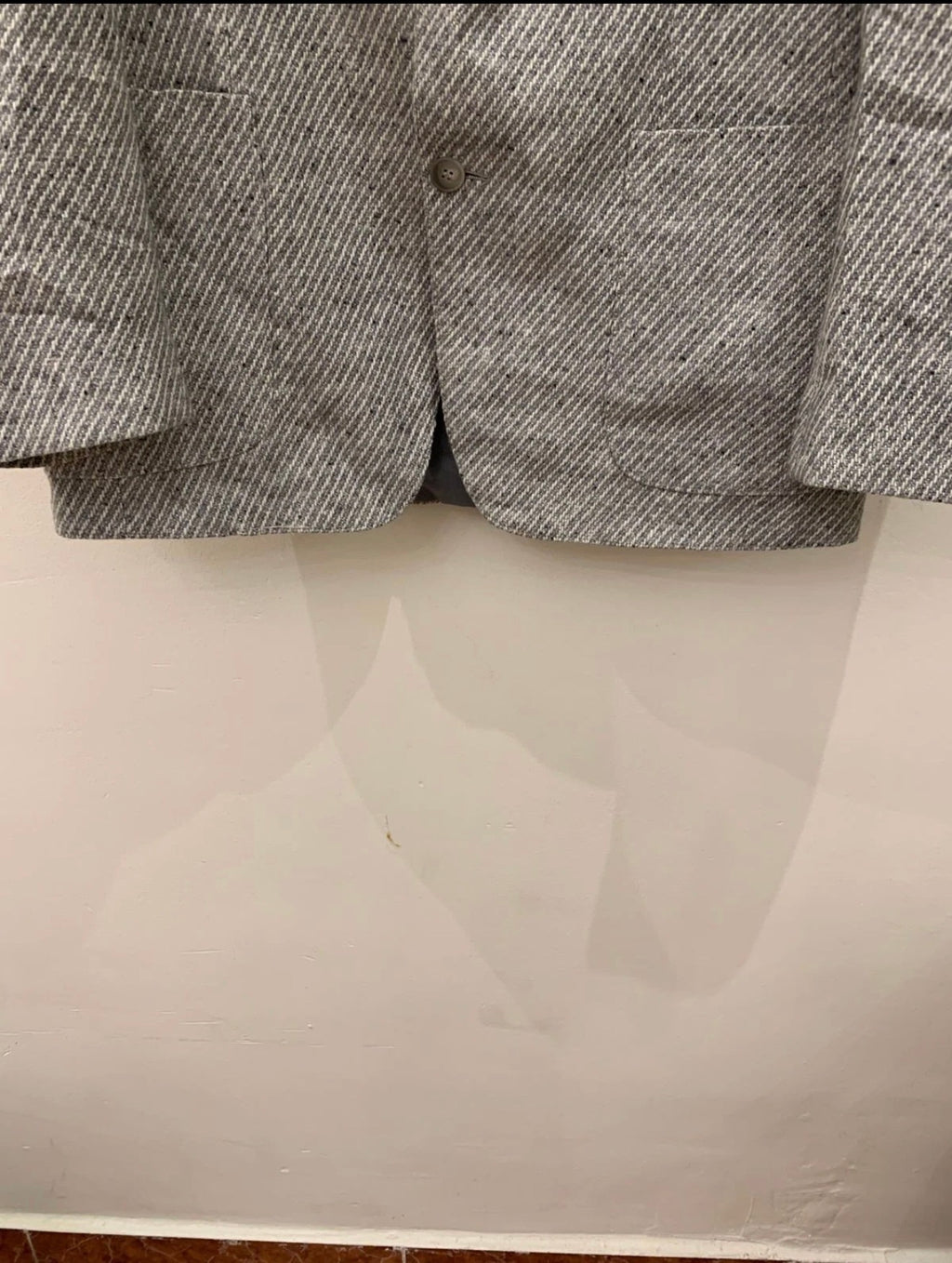 Vintage Canda wool viscose classic gray hunting jacket blazer 40R 40L