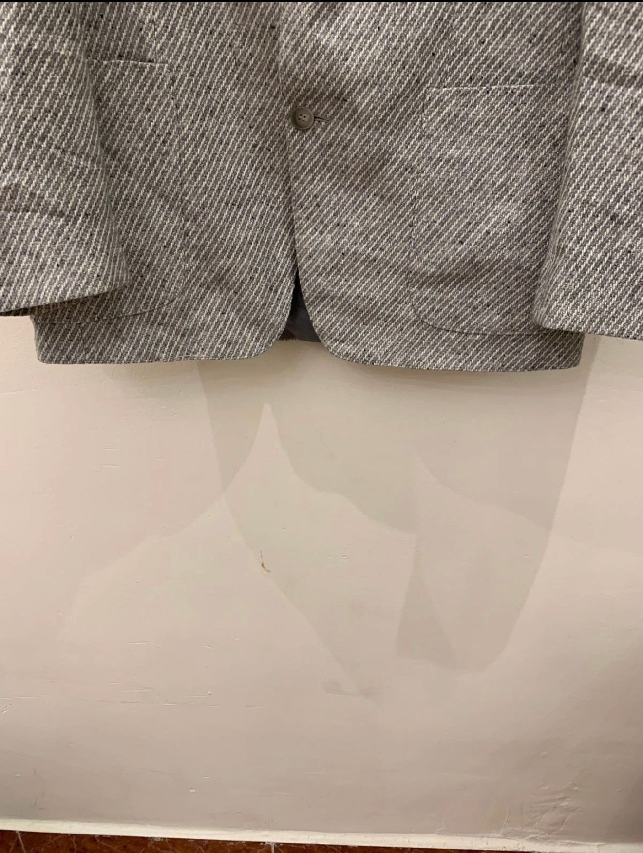 Vintage Canda wool viscose classic gray hunting jacket blazer 40R 40L