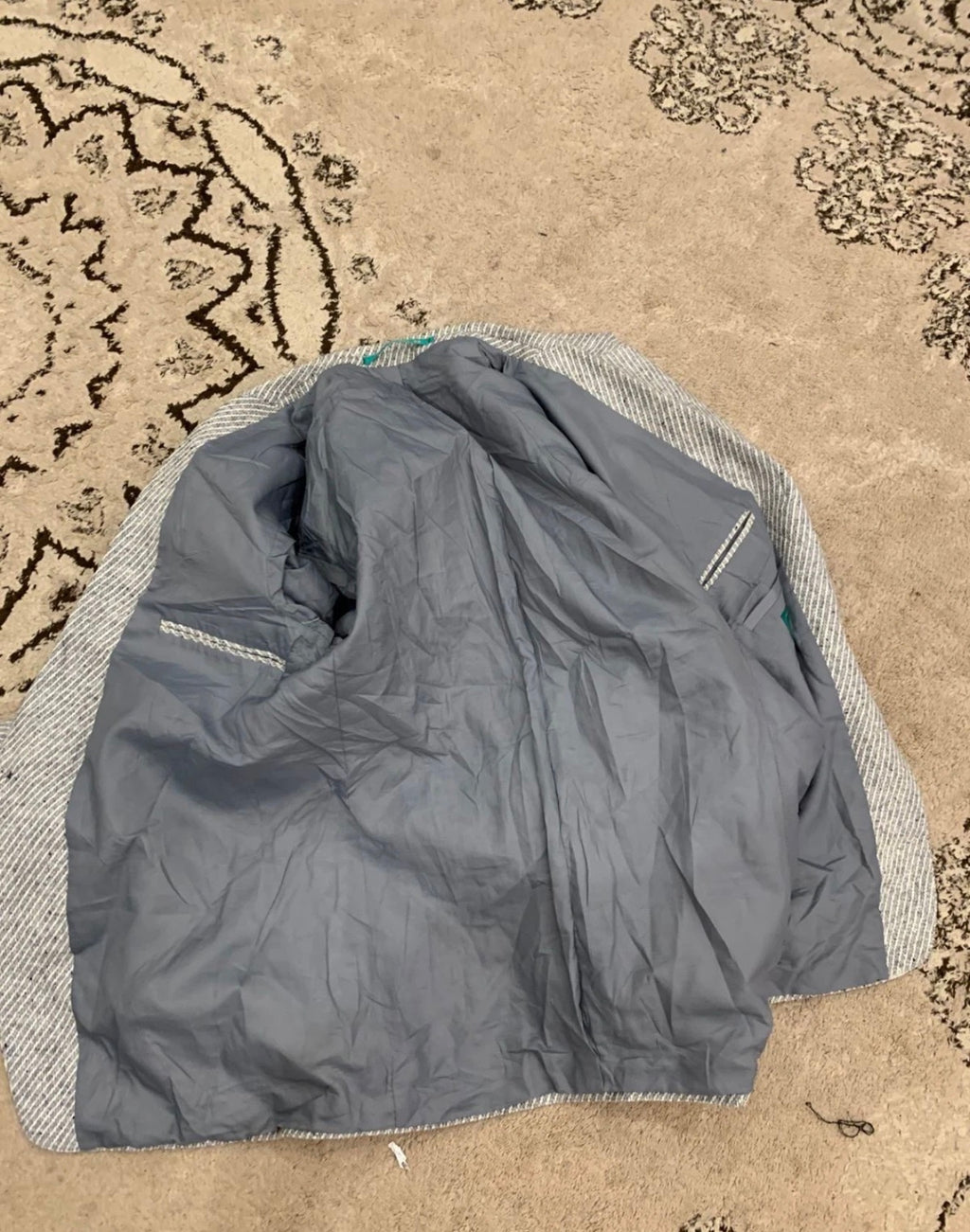 Vintage Canda wool viscose classic gray hunting jacket blazer 40R 40L