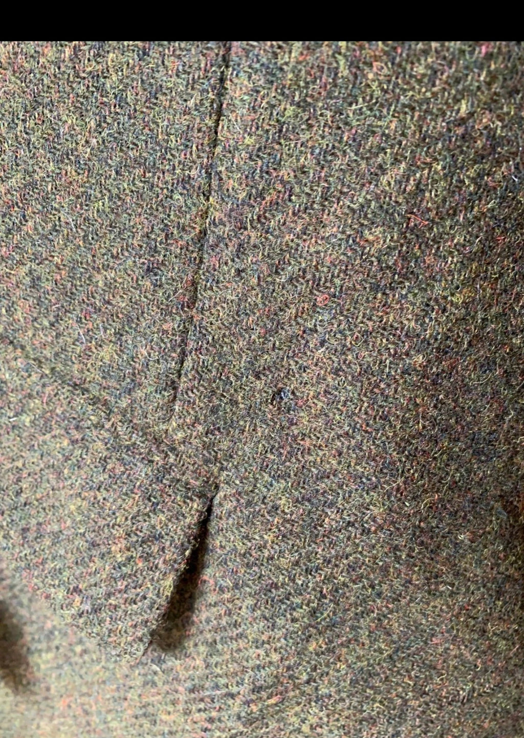 Vintage pure wool handwoven Tweed green hunting jacket blazer 44R