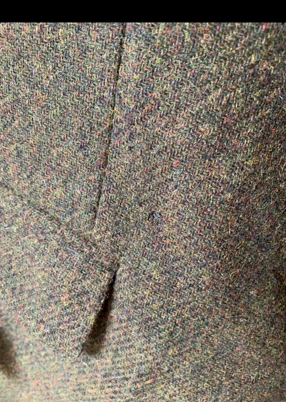 Vintage pure wool handwoven Tweed green hunting jacket blazer 44R