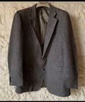 Vintage Stafford pure wool handwoven Tweed herringbone hunting jacket blazer 42L