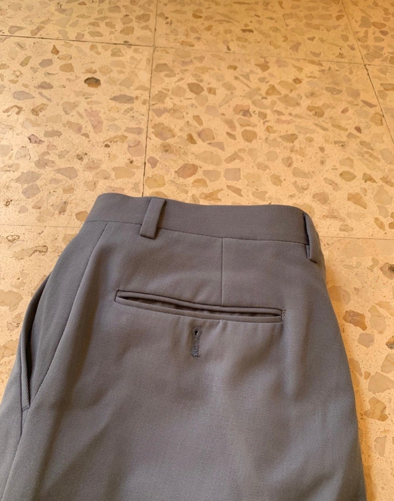 1970s Vintage worsted wool gray 2 button classic rockabilly disco suit 38R