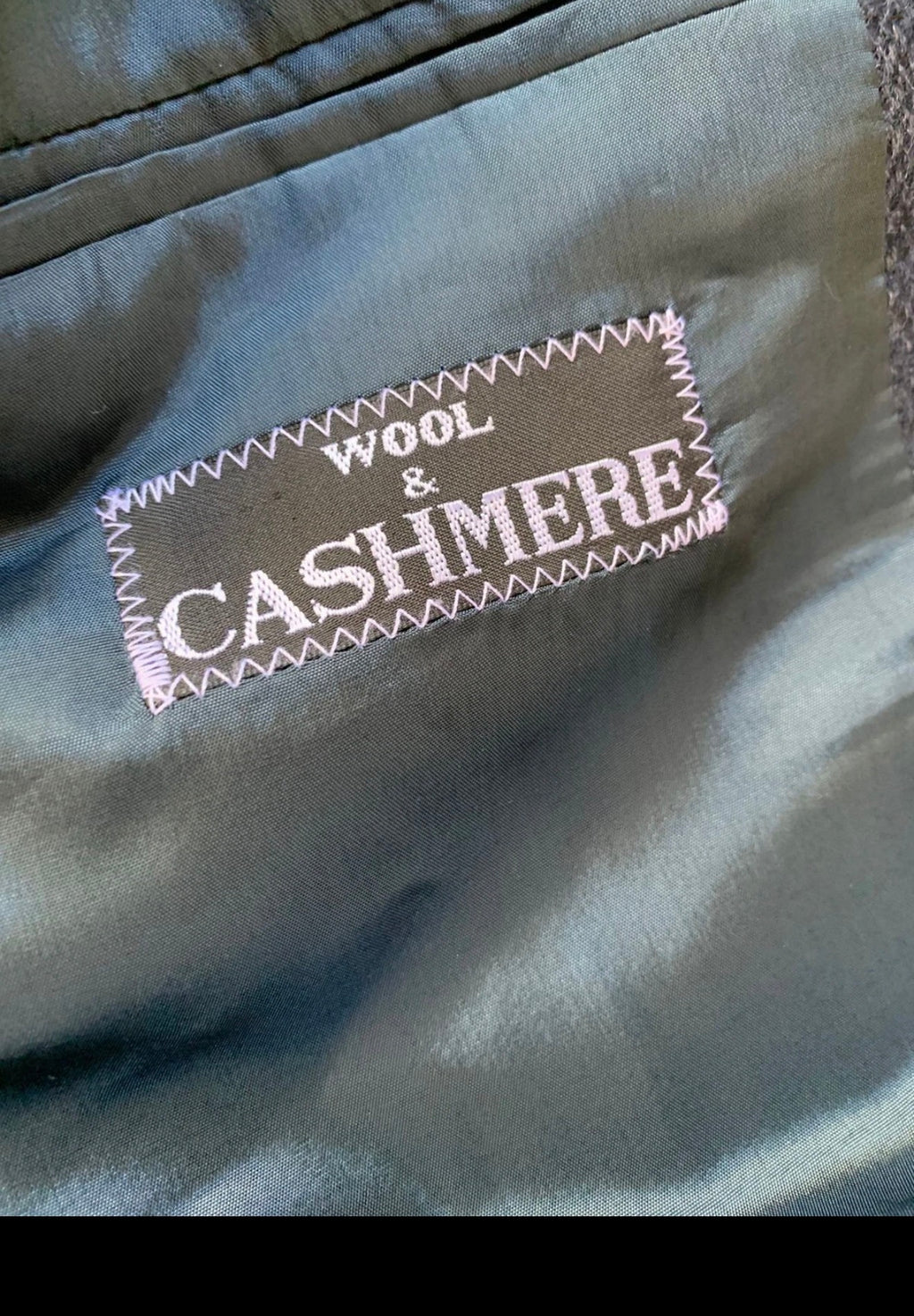Vintage Firma Facis wool cashmere classic navy suit jacket blazer 42R