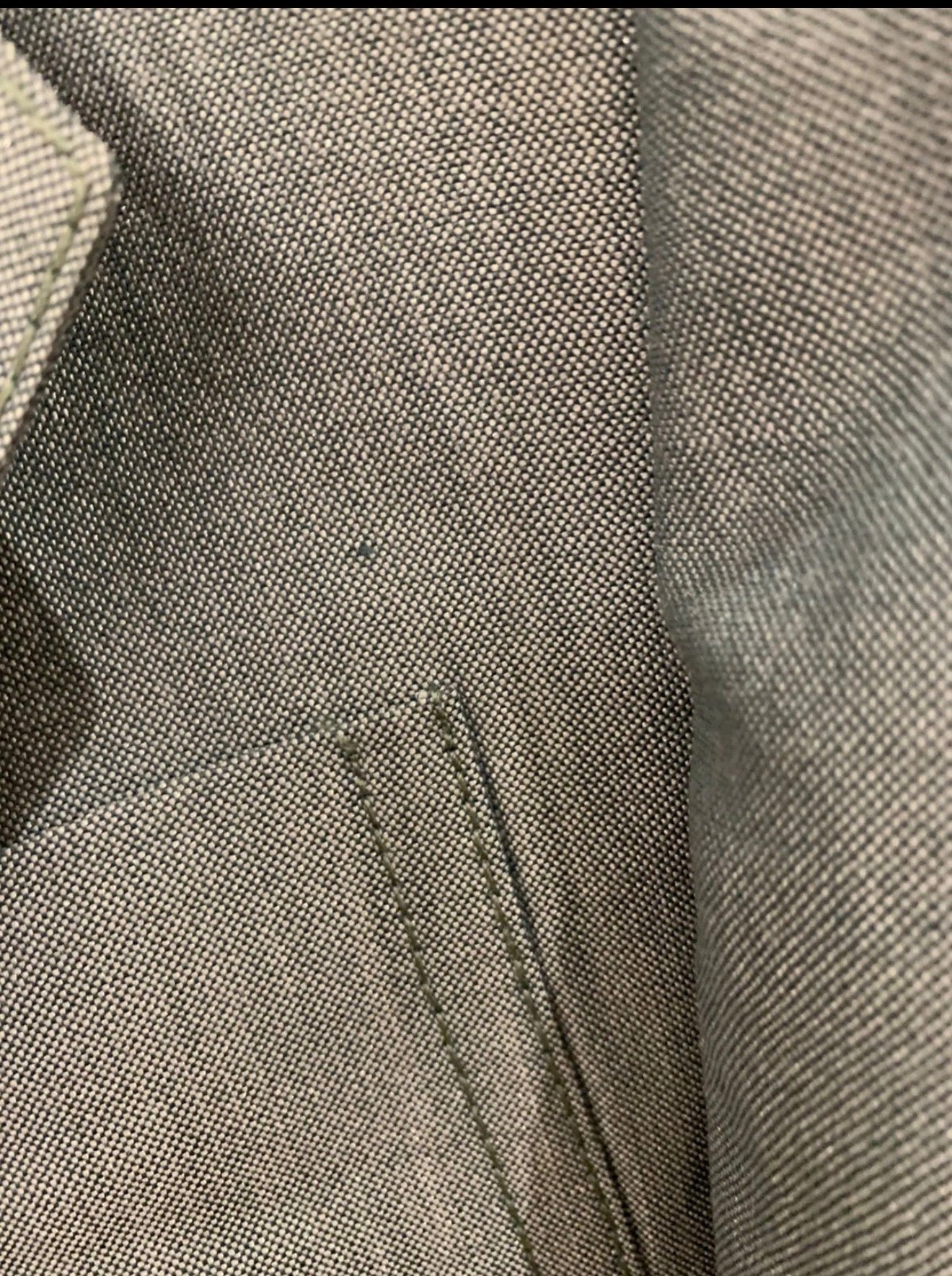 1970s vintage wool mohair blend classic bluish gray 2 button suit 42R