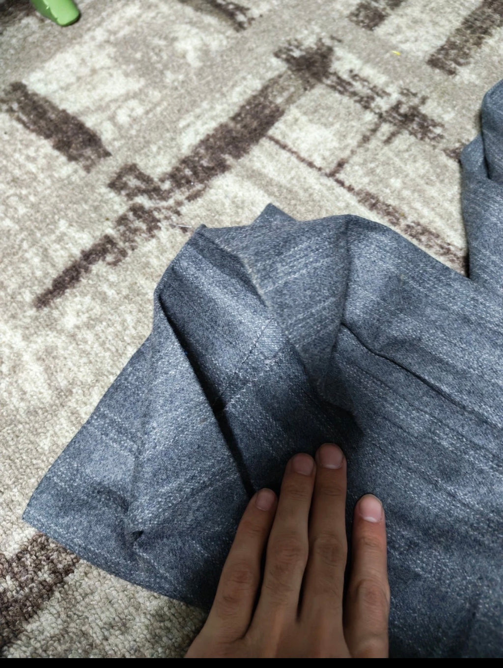 1960s vintage pure woollen wool classic gray double breasted suit 38R 38S