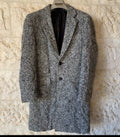 Classic unique style wool blend camouflage gray slim over coat 40R 38R