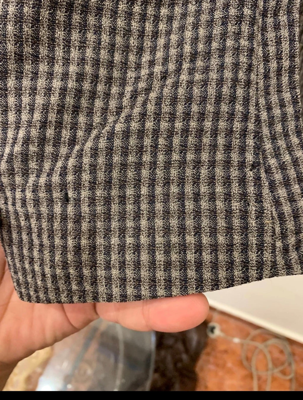 Vintage Harry Rosen pure wool classic houndstooth plaid gray jacket blazer 42R