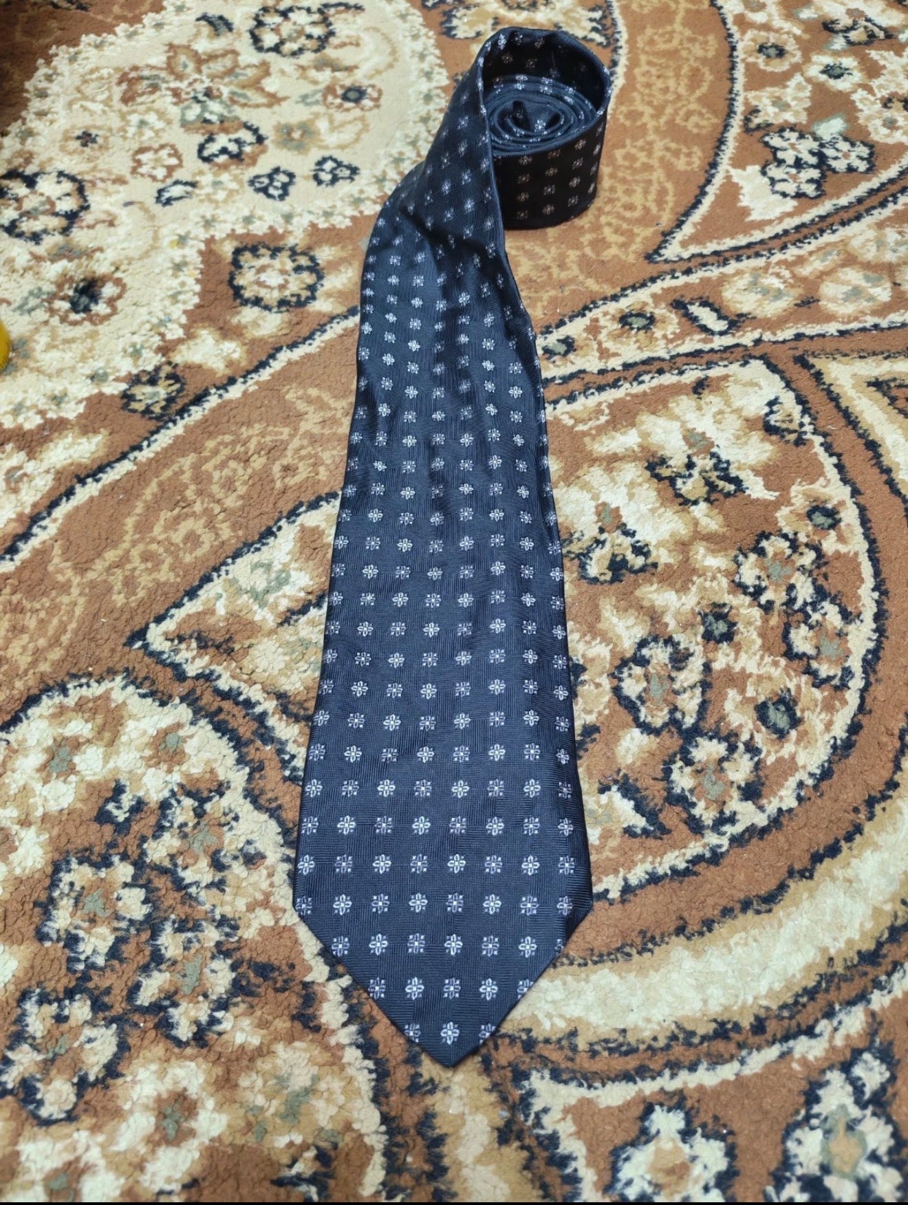 mens vintage Brooks Brothers Makers classic 100% all silk luxury black neck tie