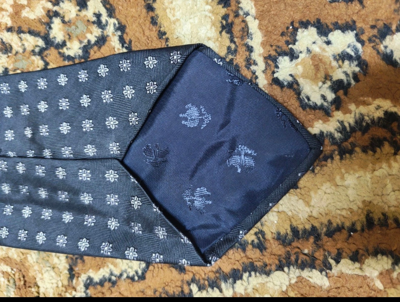 mens vintage Brooks Brothers Makers classic 100% all silk luxury black neck tie