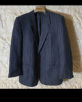 Vintage pure wool camouflage check classic unique navy jacket blazer 44R