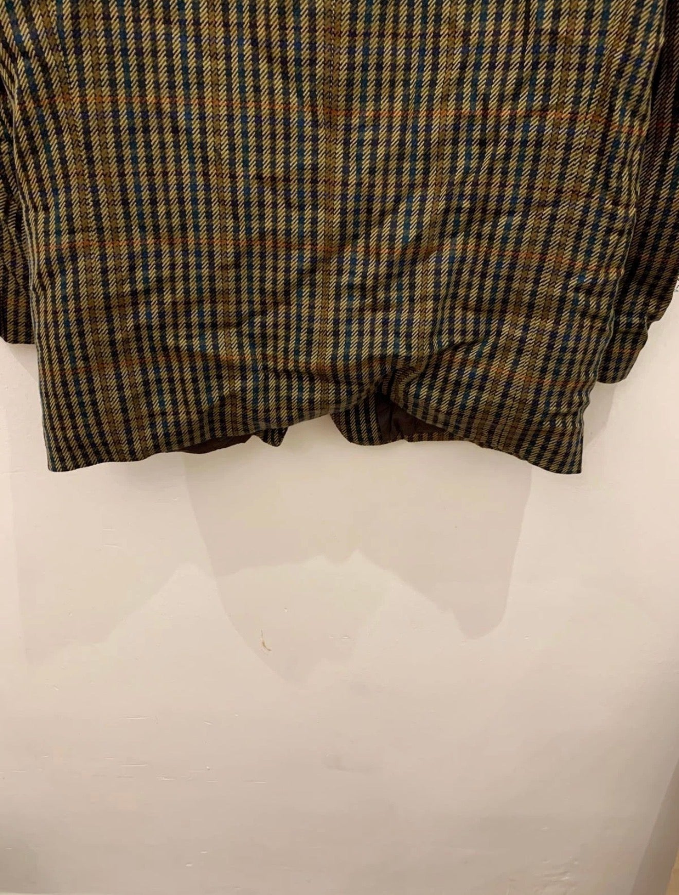 Vintage Daniel Hechter Wool Cashmere plaid classic jacket blazer 44R