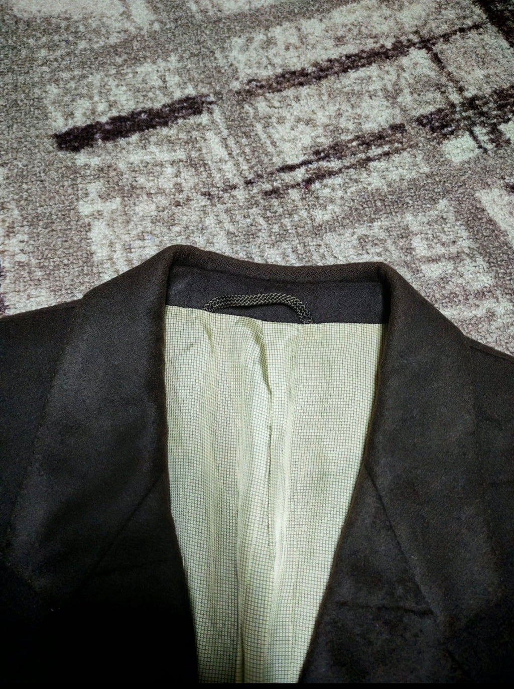 Vintage 100% pure cashmere classic 3 button brown suit jacket blazer 42R
