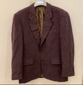 Vintage Bush wool Cashmere blend classic brownish burgundy jacket blazer 42R