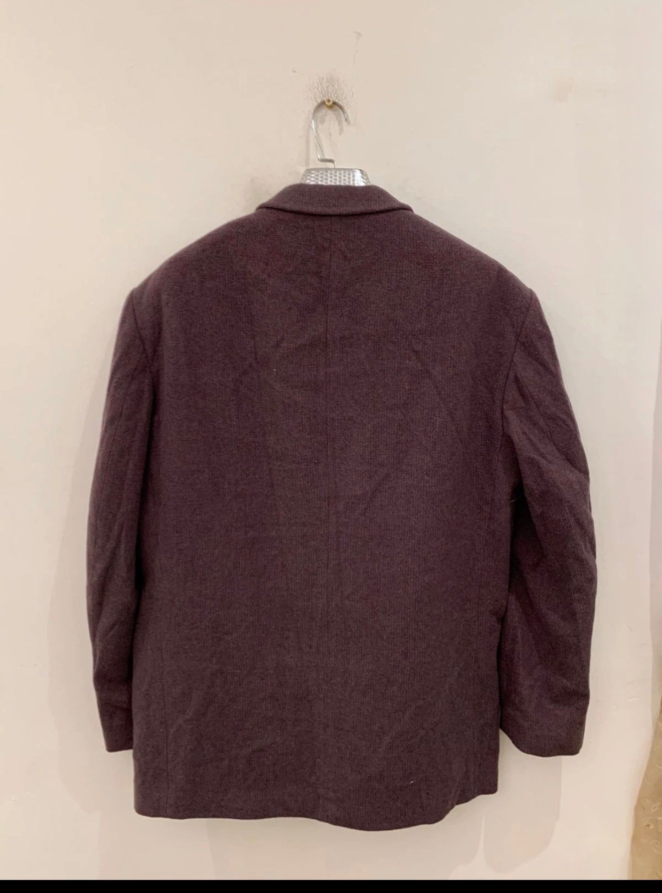 Vintage Bush wool Cashmere blend classic brownish burgundy jacket blazer 42R