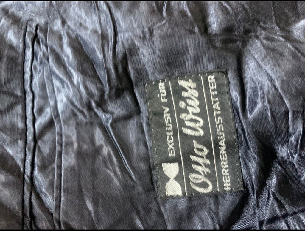 Vintage Darebridge wool cashmere blend navy belted raglan over coat 46R XL