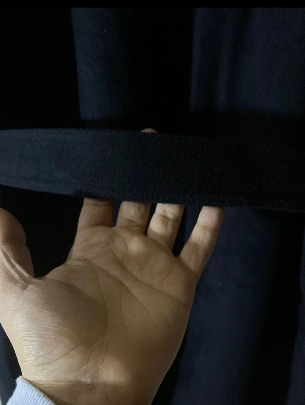 Vintage Darebridge wool cashmere blend navy belted raglan over coat 46R XL