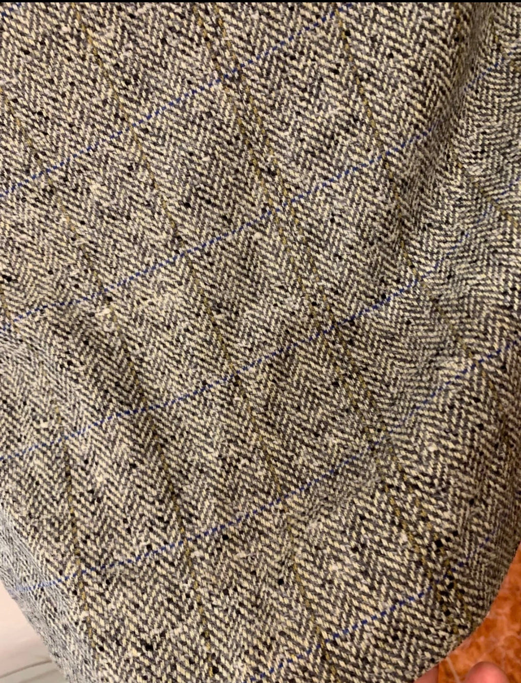 Vintage Hugo Boss Wool Cashmere herringbone classic sport coat blazer 46L XL