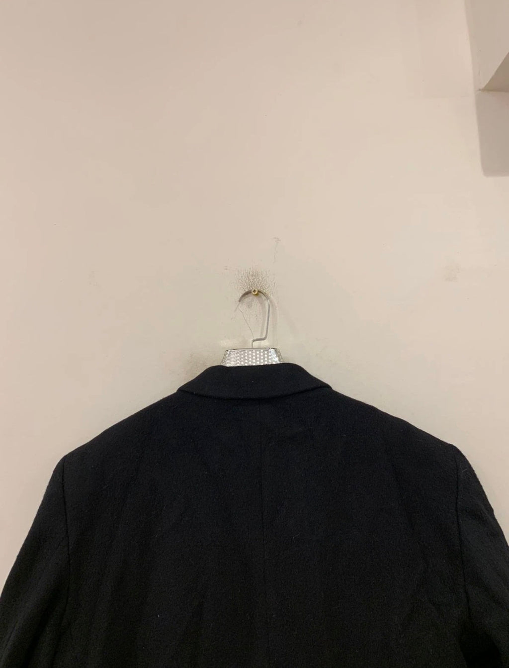Vintage wool cashmere blend double breasted gangster classic over coat 46R XL
