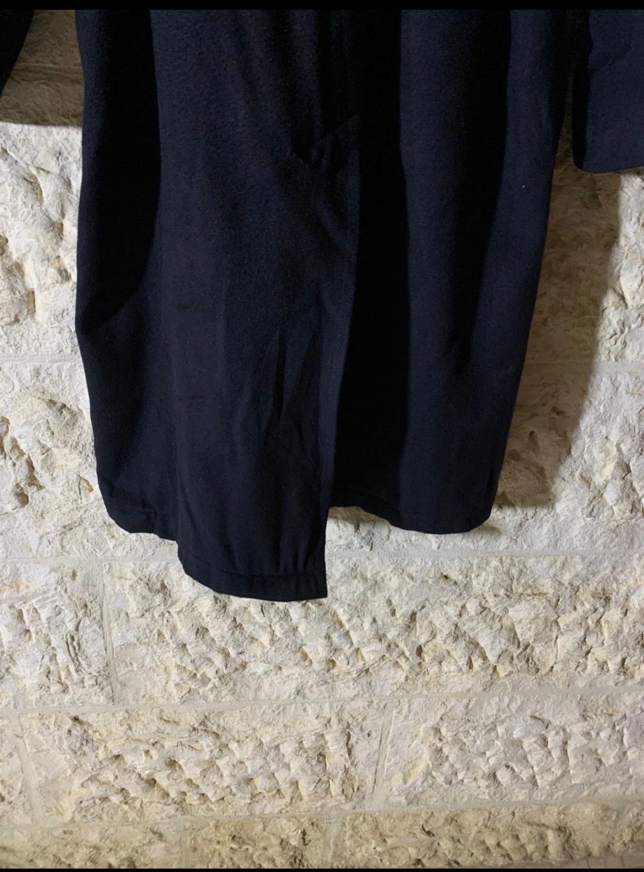 Vintage Konen classic 100% Pure Cashmere navy belted long over coat 48R XL