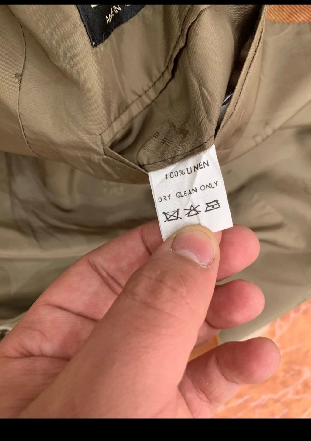 Vintage Daks DD London 100% Linen classic plaid jacket over coat 6 S 36