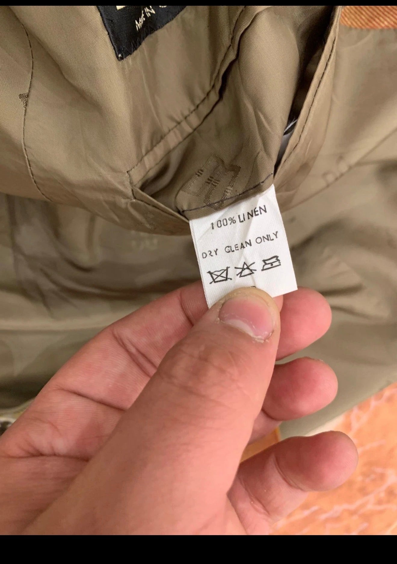 Vintage Daks DD London 100% Linen classic plaid jacket over coat 6 S 36