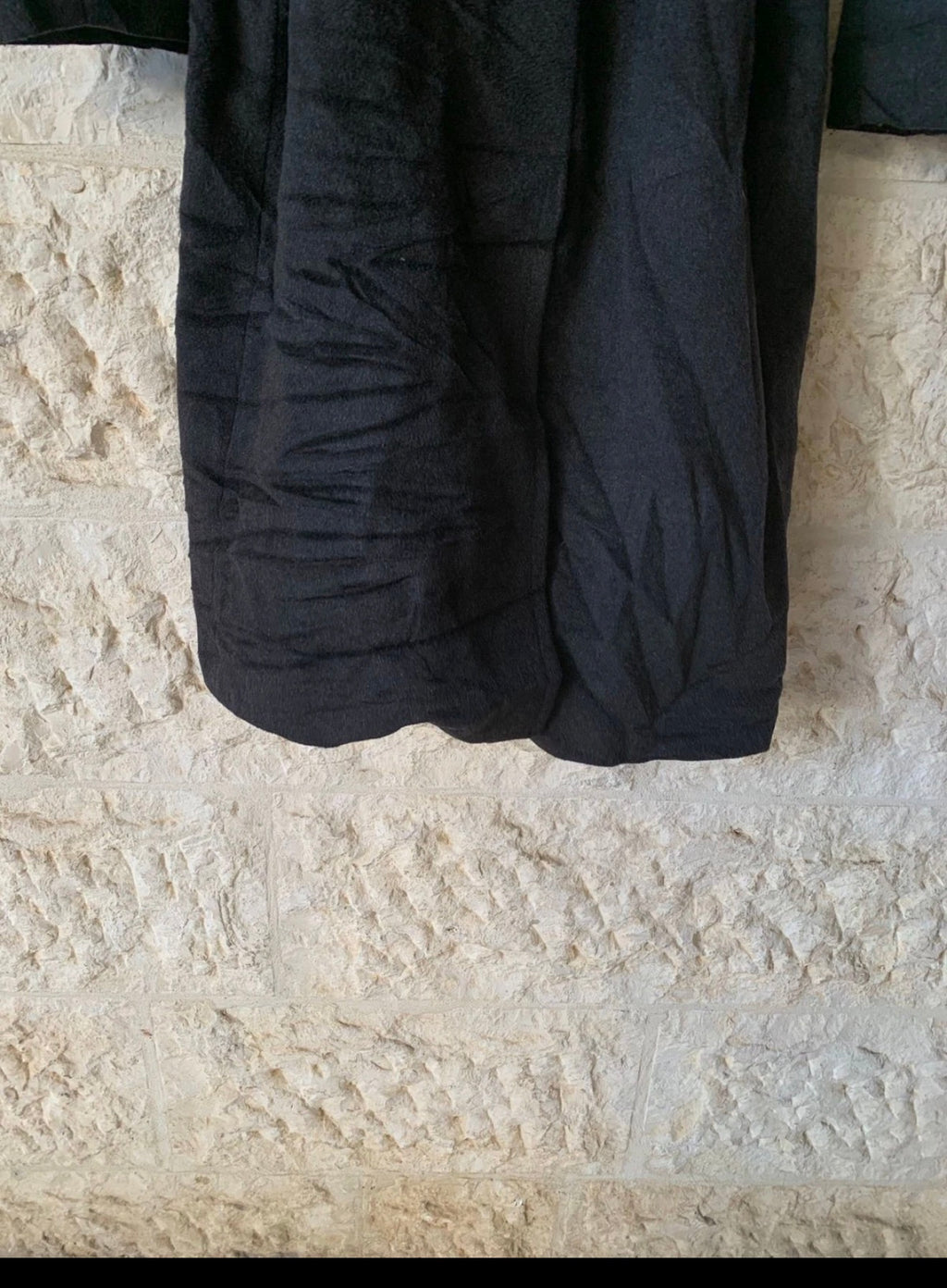 Vintage Wool Cashmere blend charcoal belted raglan classic over coat 46R XL