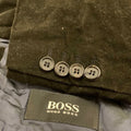 Classic Hugo Boss cotton blend Corduroy green suit jacket blazer 42R
