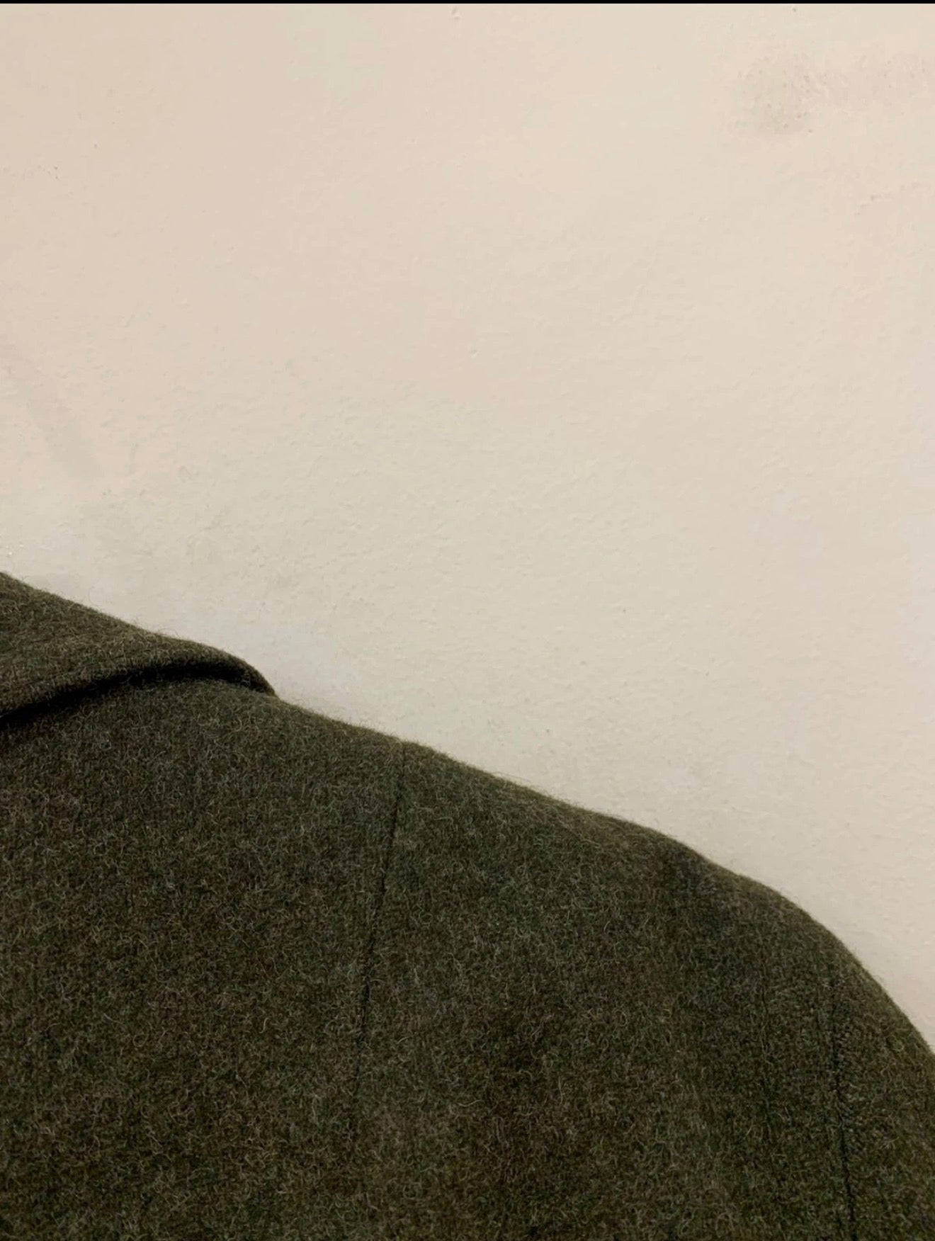 Vintage Tiroler Loden pure wool tweed olive green over coat 44R