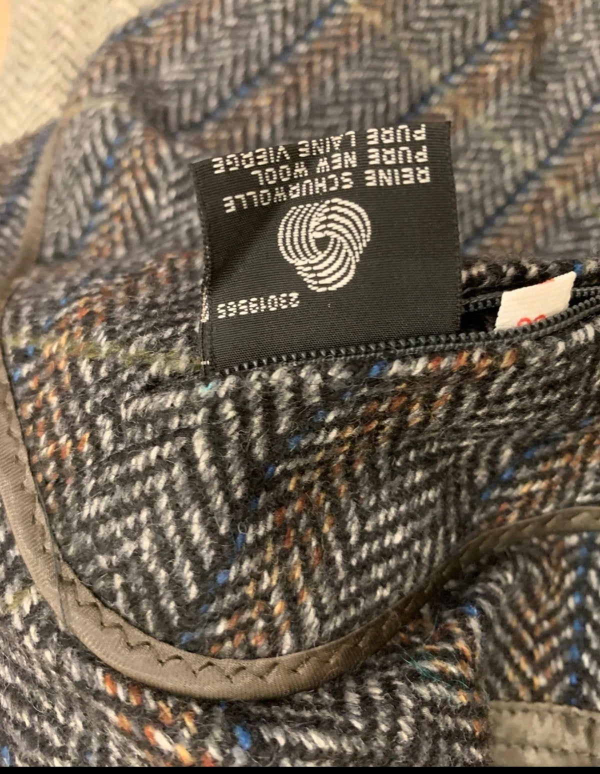 1970s Vintage pure wool handwoven tweed herringbone classic over coat 48R 48L XL
