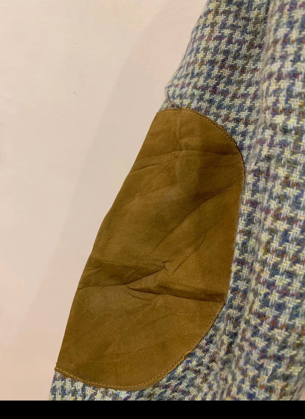 Vintage pure wool handwoven Tweed herringbone classic hunting jacket blazer 44R