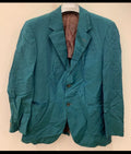 1970s Vintage Shiffer Hillman pure wool Windowpane green jacket blazer 42R 42L