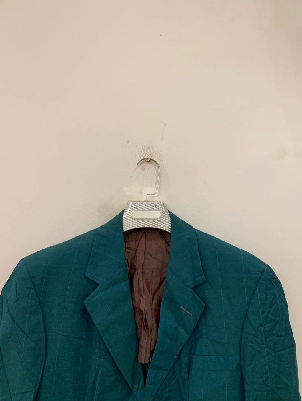 1970s Vintage Shiffer Hillman pure wool Windowpane green jacket blazer 42R 42L