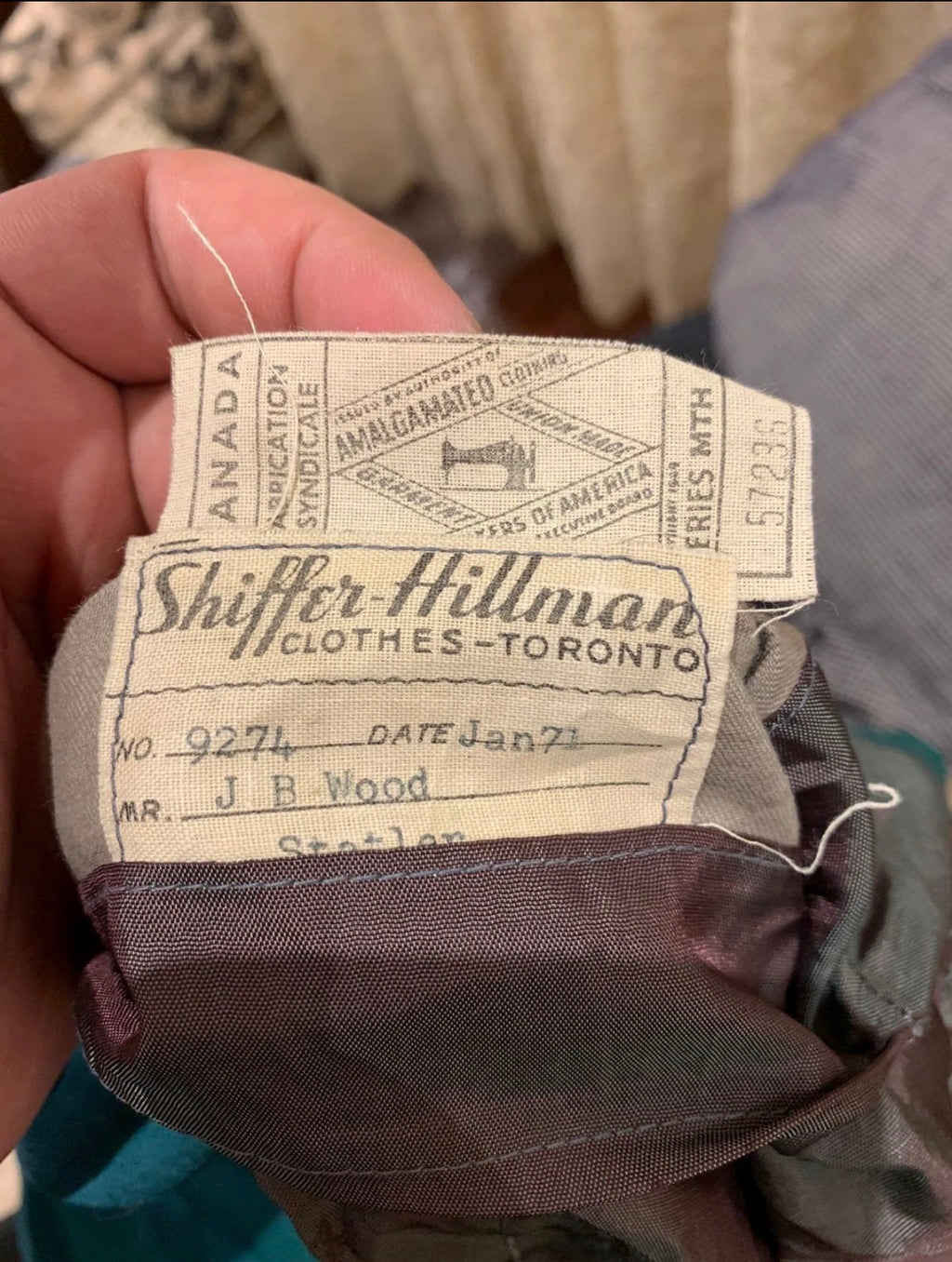 1970s Vintage Shiffer Hillman pure wool Windowpane green jacket blazer 42R 42L