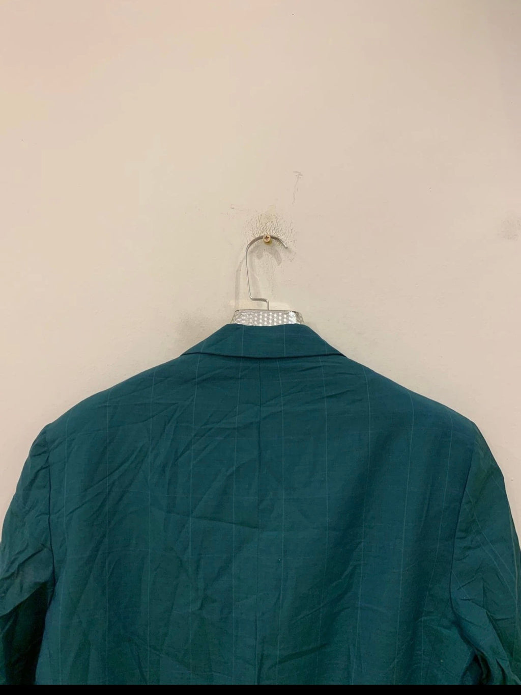 1970s Vintage Shiffer Hillman pure wool Windowpane green jacket blazer 42R 42L