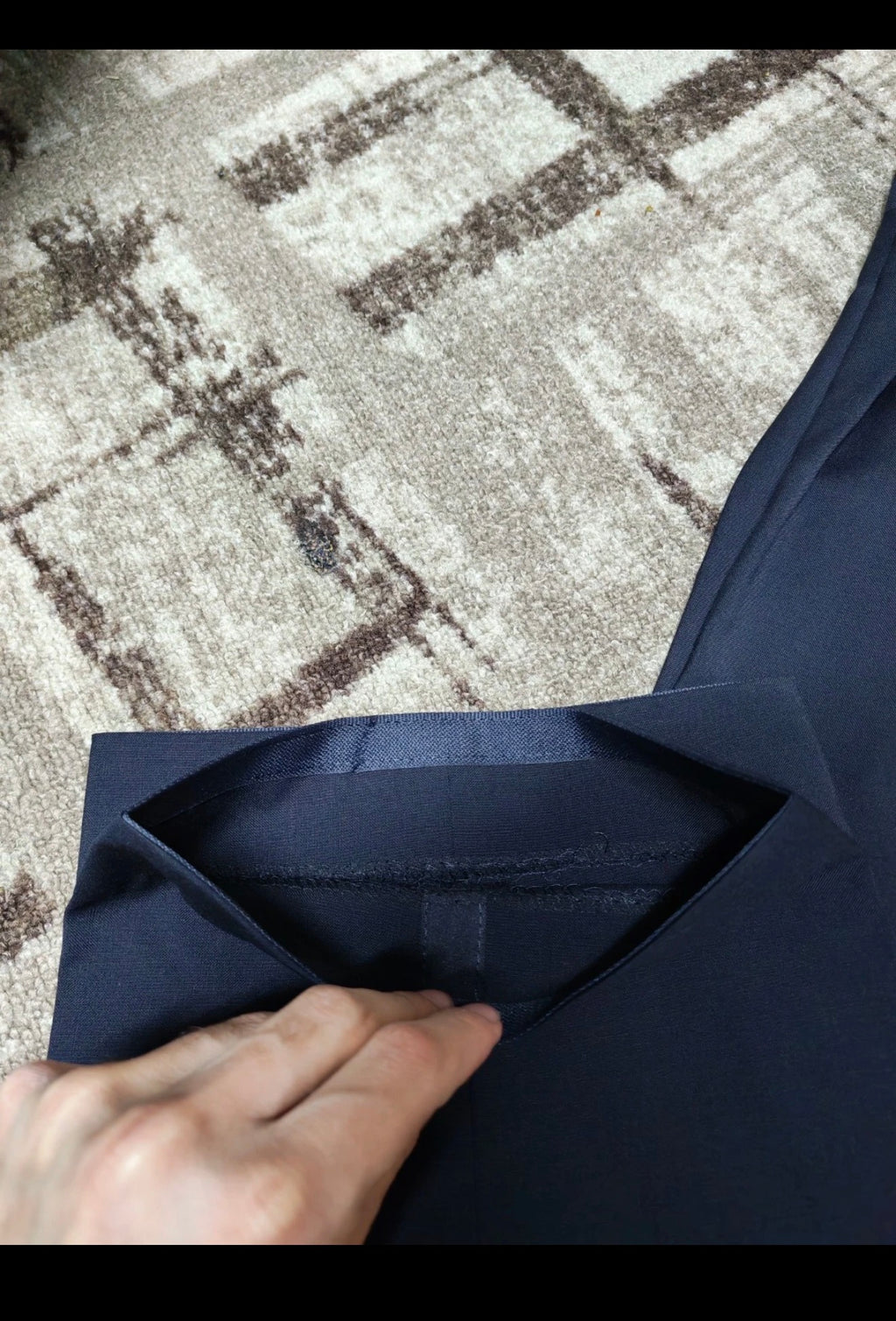Vintage Classic Hugo Boss pure wool double breasted Tuxedo navy suit 40L 42L