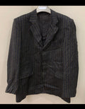 Vintage pure wool navy gray brown boating rowing jacket blazer 44R 44L