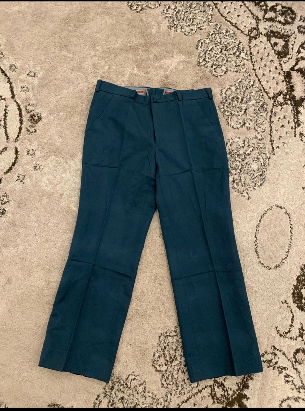 1970s Vintage wool blend classic green 2 button rockabilly disco suit 38R