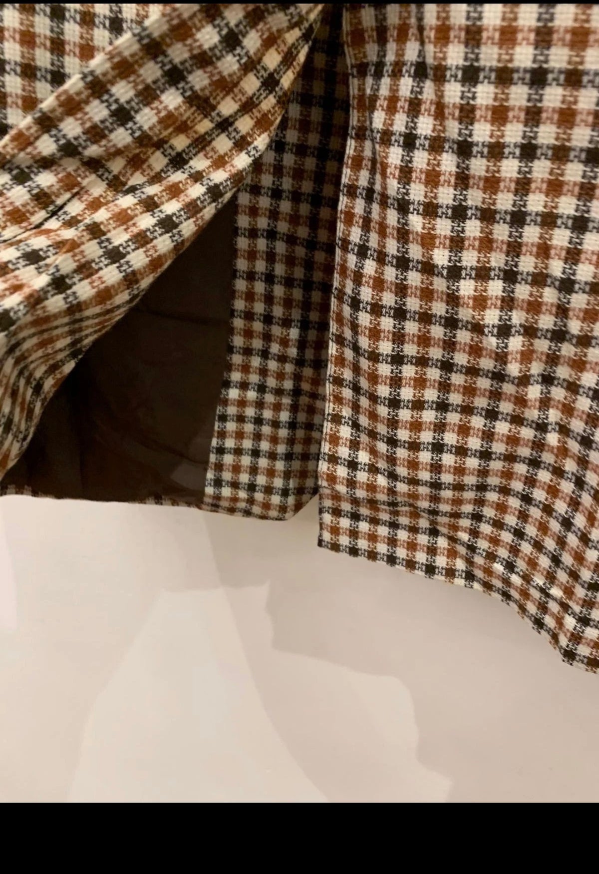 1970s Vintage pure wool handwoven tweed plaid hunting jacket blazer 38R 38S