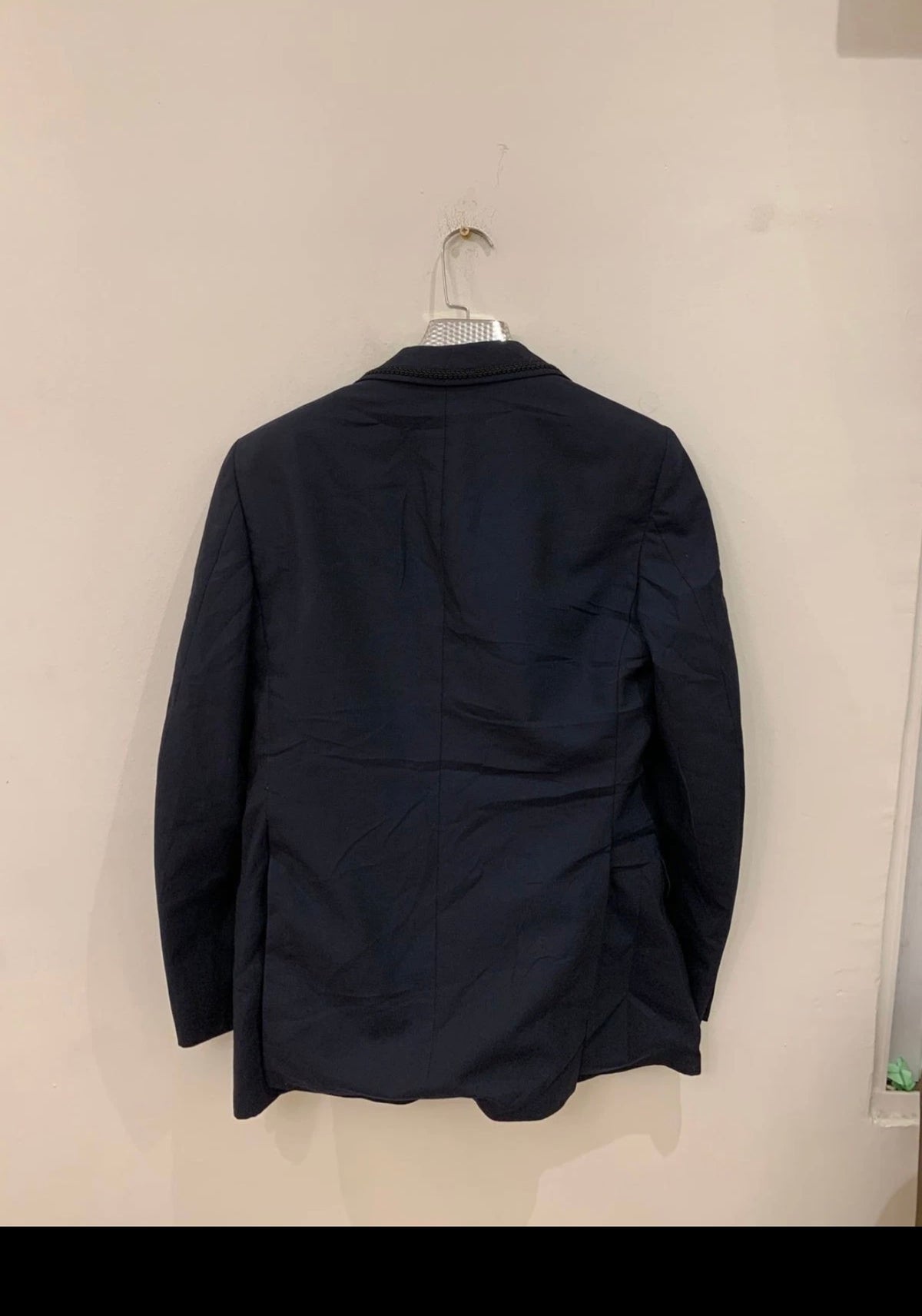 1970s vintage wool blend classic navy Night Tuxedo jacket blazer 38R